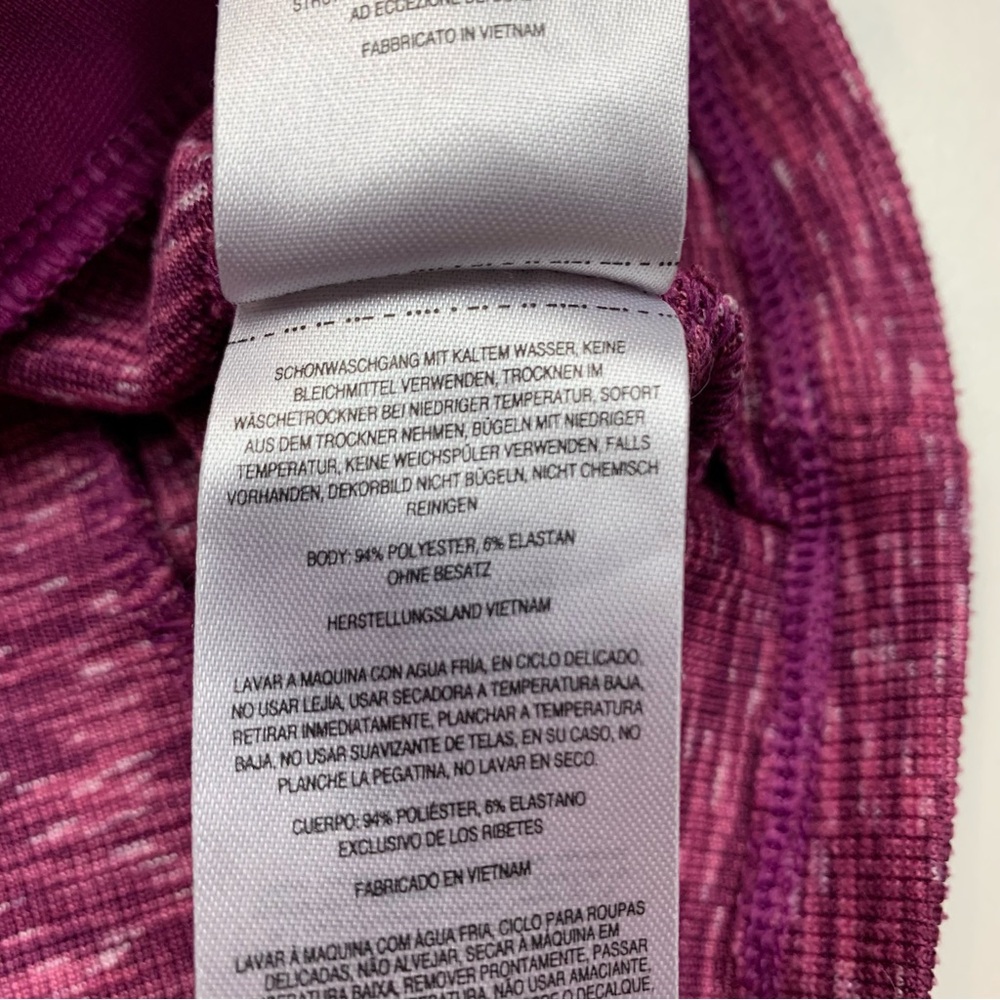 Columbia Full Zip Marled Pink Knit Athletic Zip Up Jacket Women’s Size Medium - Picture 7 of 7